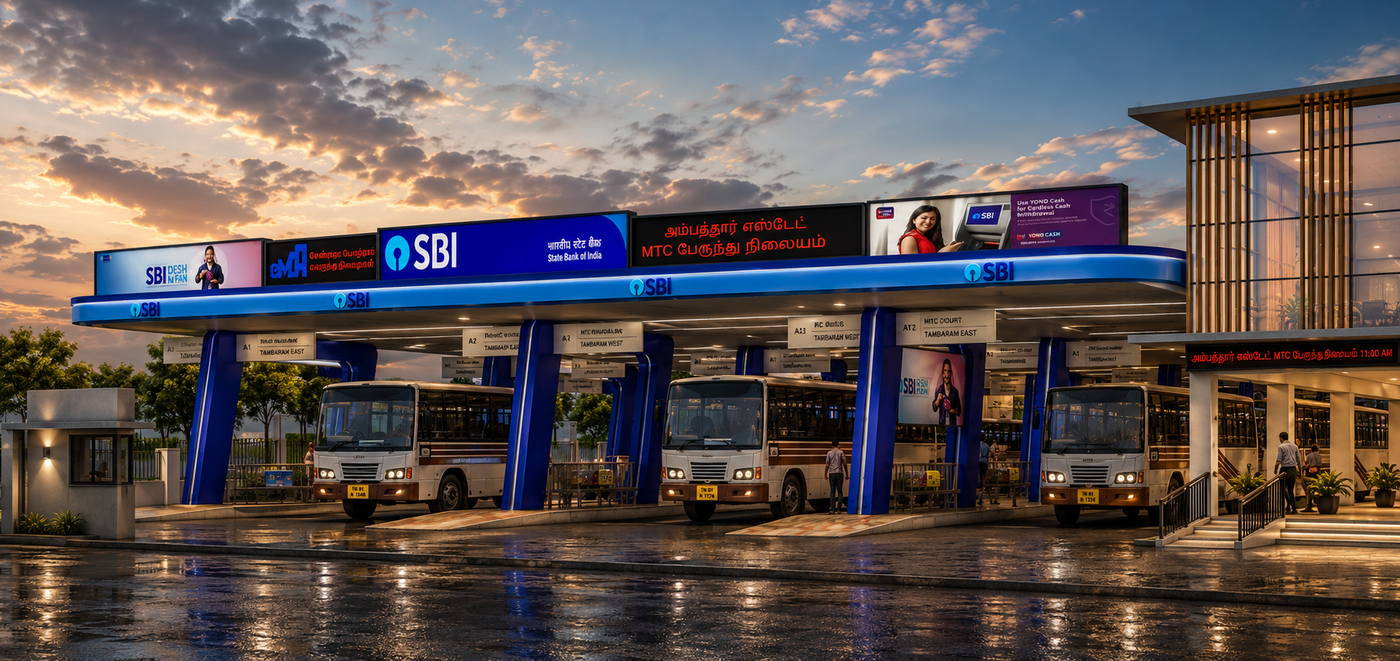 Ambattur Bus Stand, bustand sbi