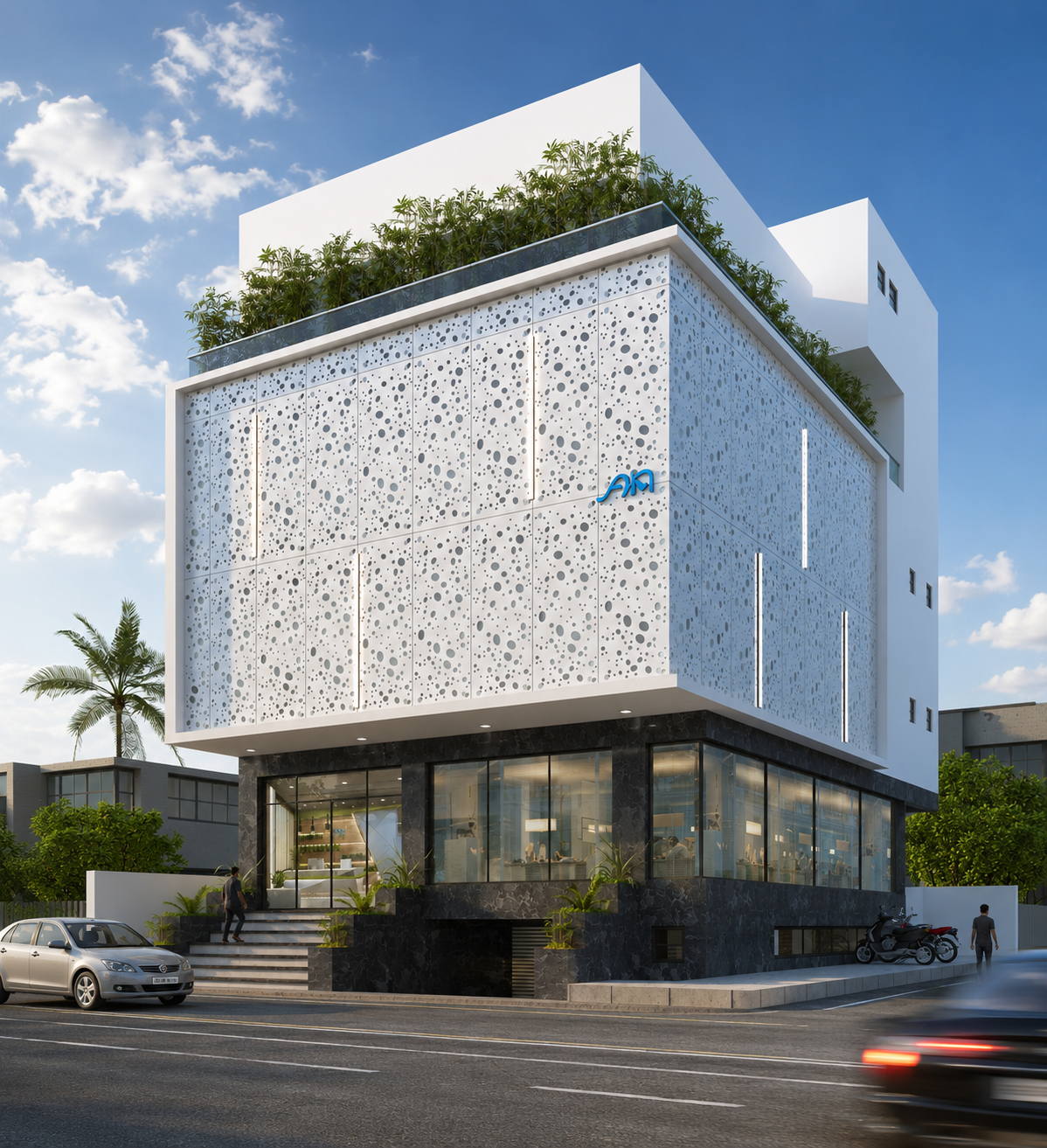 AMK Group Commercial, Bangalore, day view