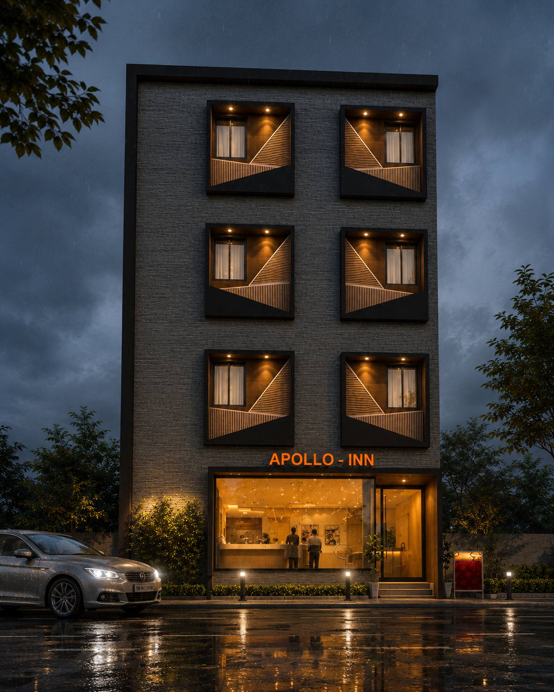 Apollo Inn Hotel, night view