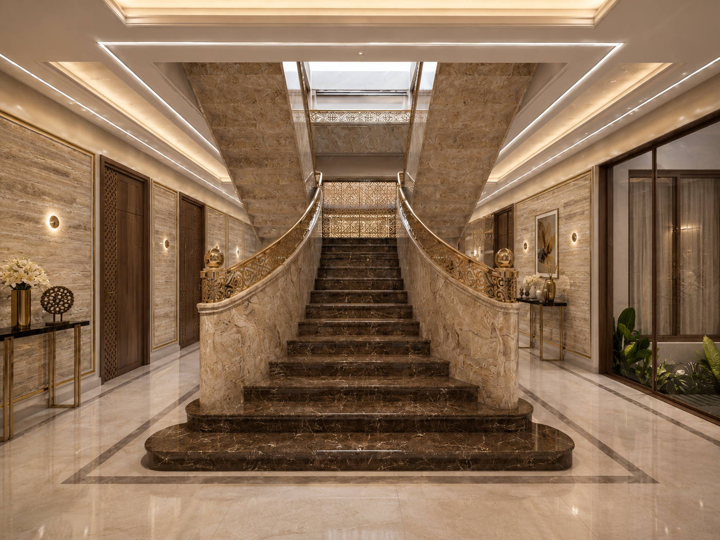 Ashik Villa, staircase