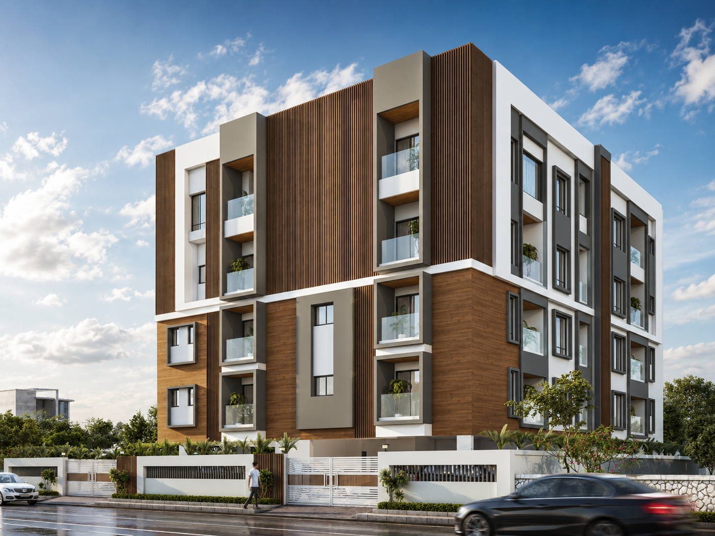 Azeez Apartments, day view