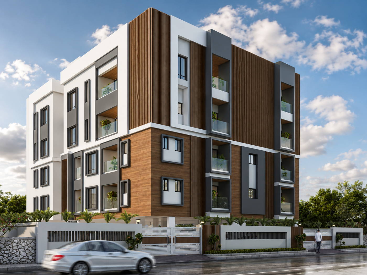 Azeez Apartments, day view