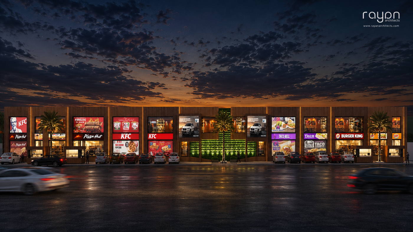 Charles Commercial, night view