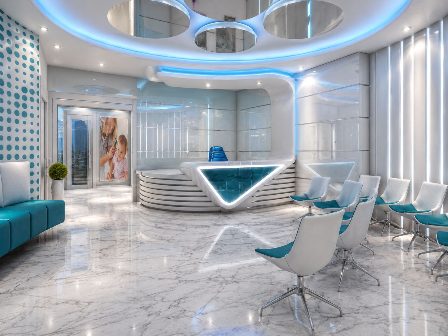 Cosmetology Centre, Coimbatore, Interiors