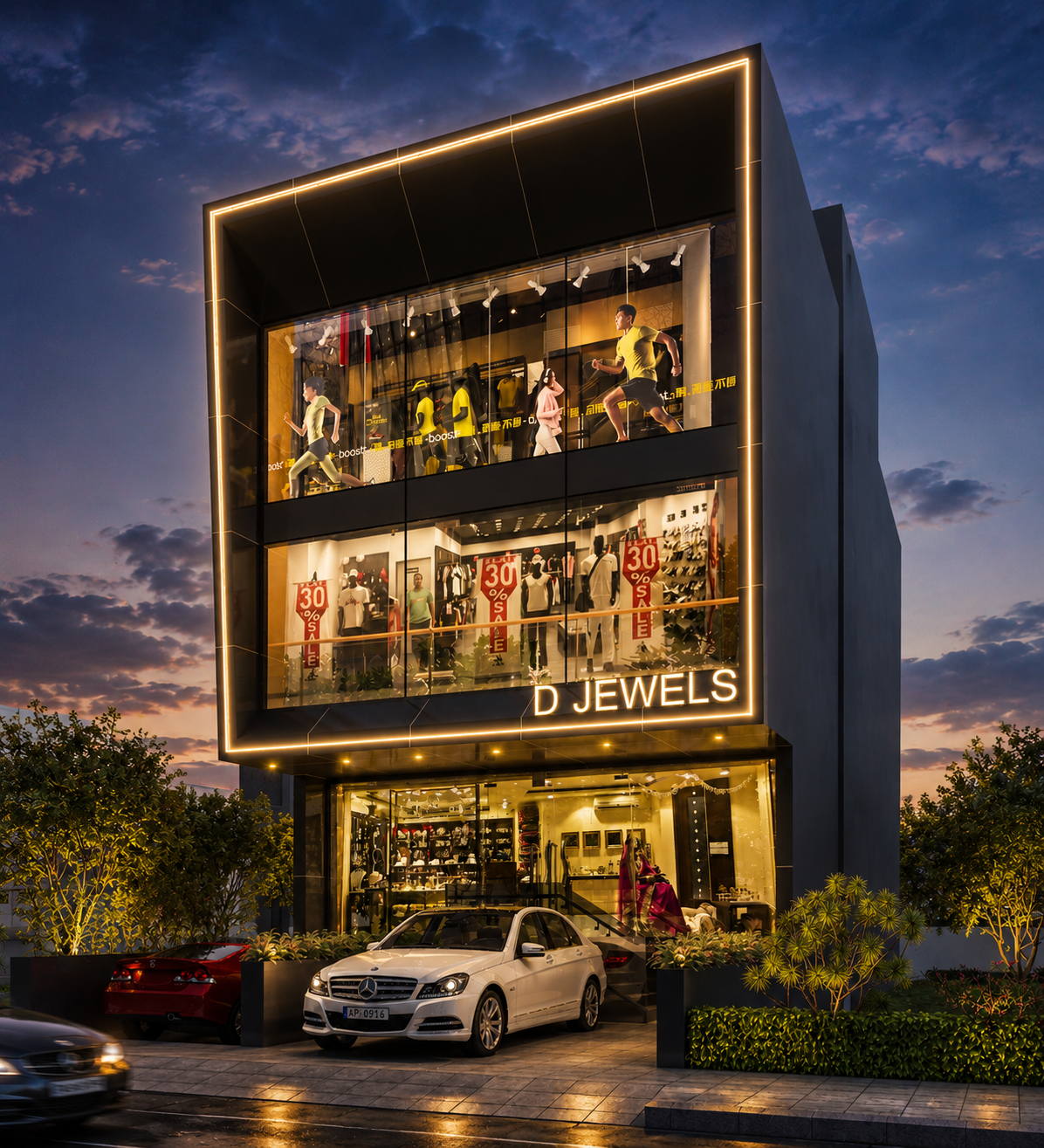 D Jewels, d night view