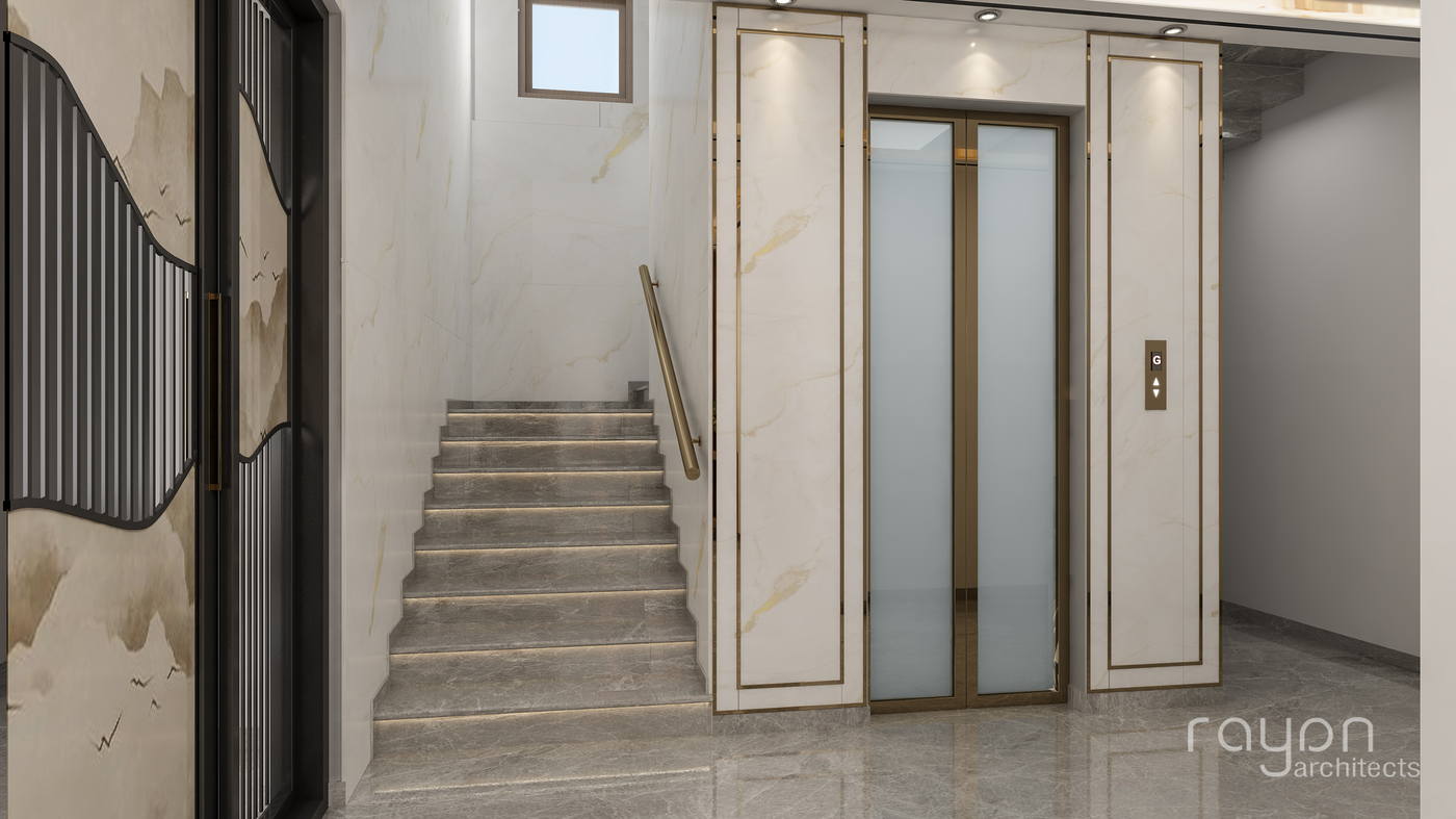 Depak Villa, first floor staircase01a