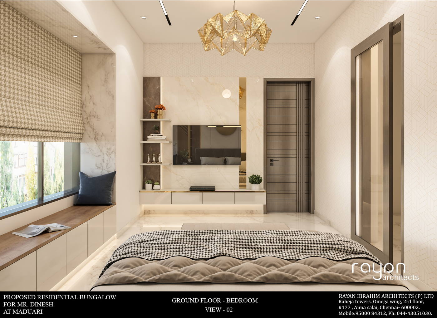 Dinesh Residence, ground floor bedroom v