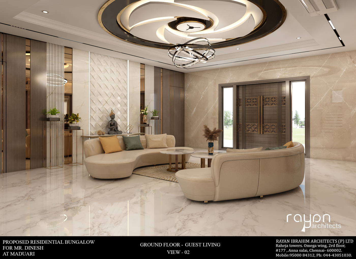 Dinesh Residence, ground floor guest living v