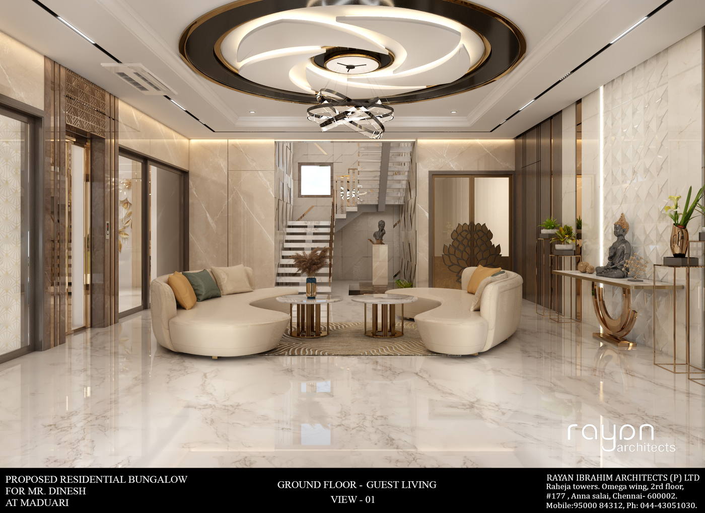 Dinesh Residence, ground floor guest living v