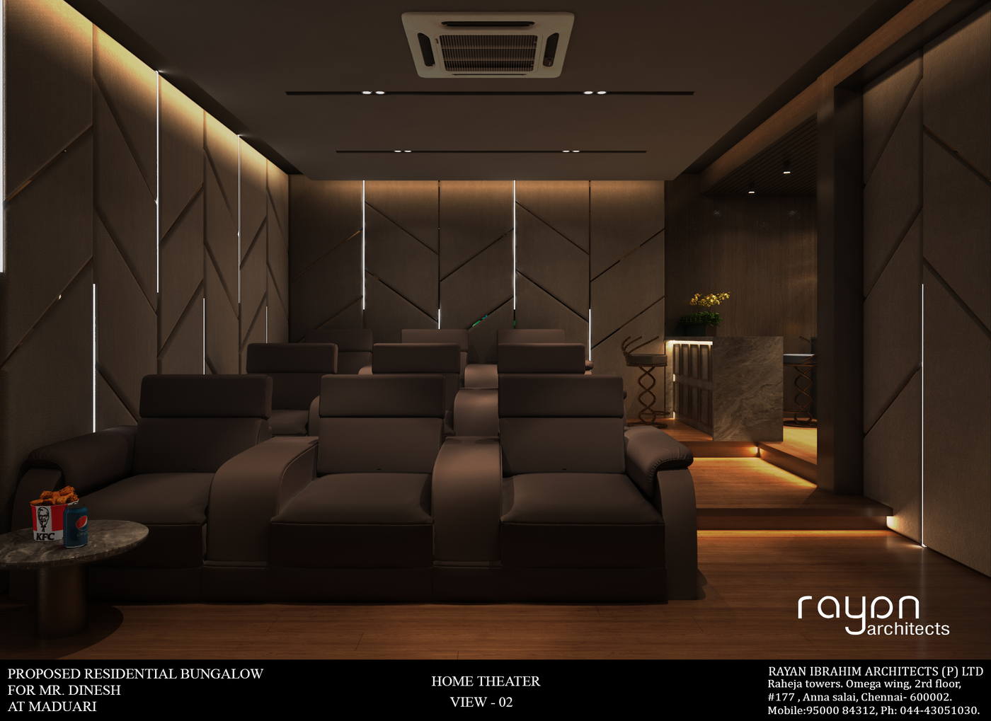 Dinesh Residence, home theater v