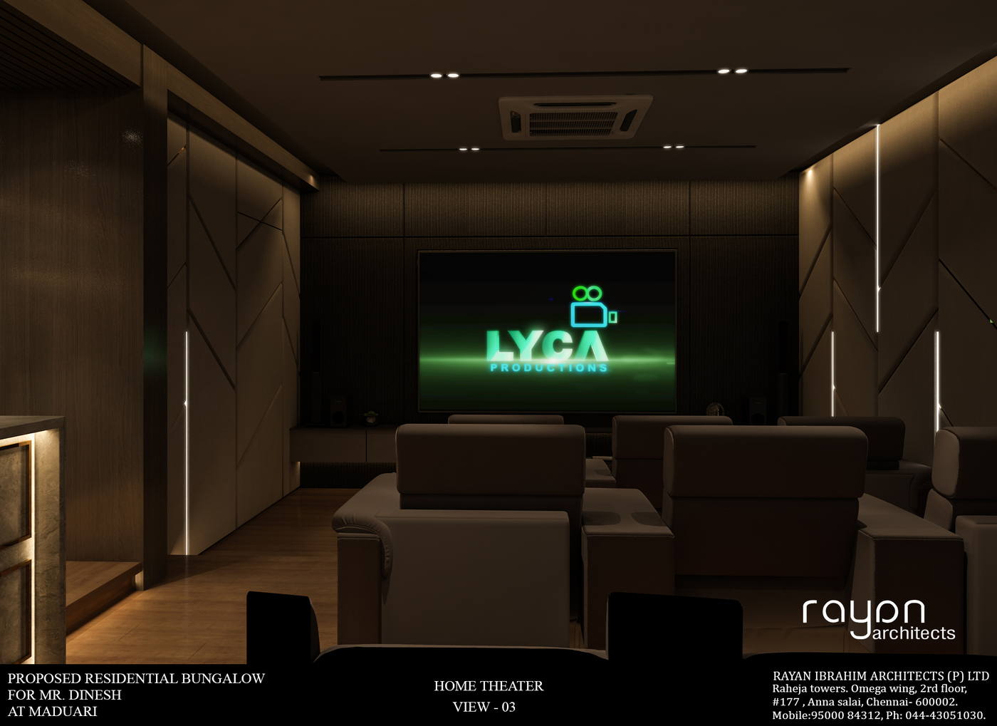 Dinesh Residence, home theater v