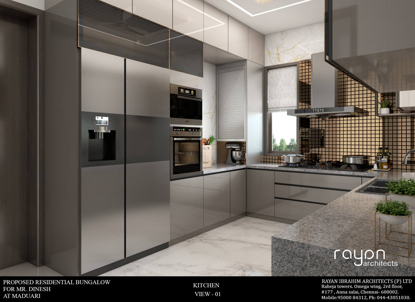 Dinesh Residence, kitchen v