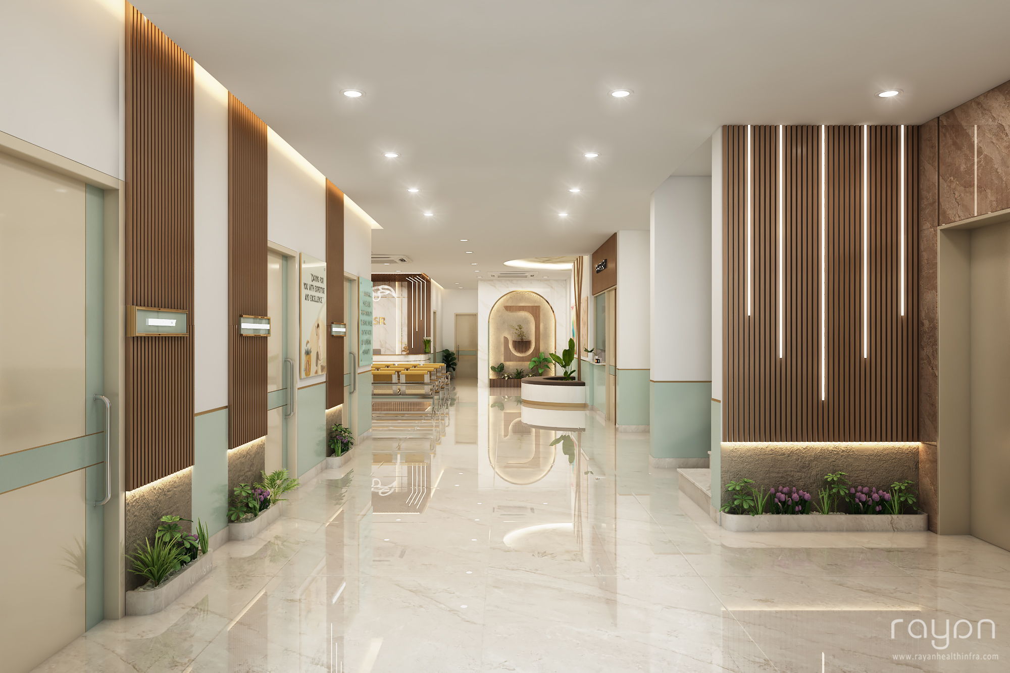 DSR Hospital, Interiors