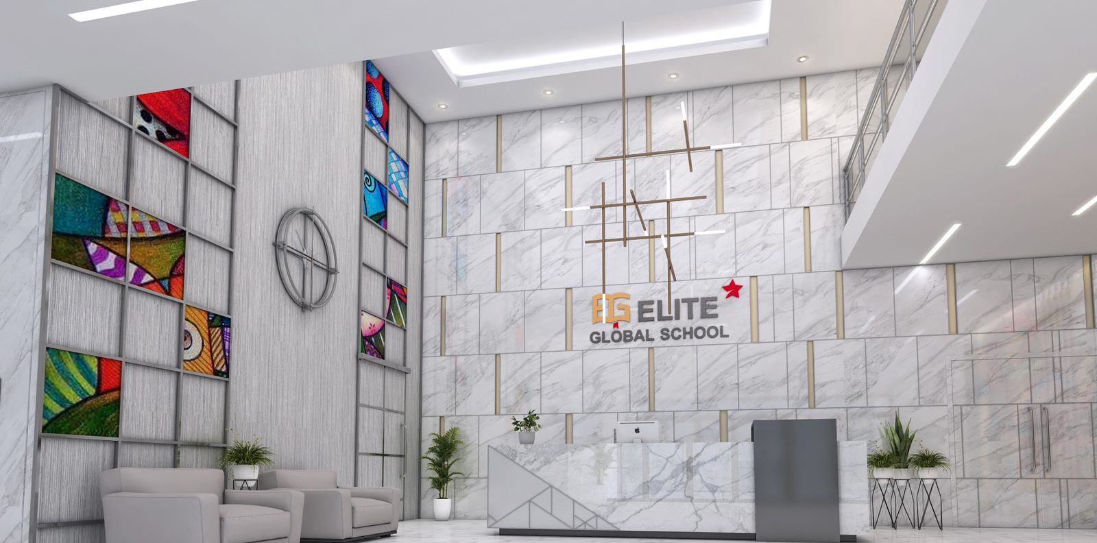 Elite School — reception lobby