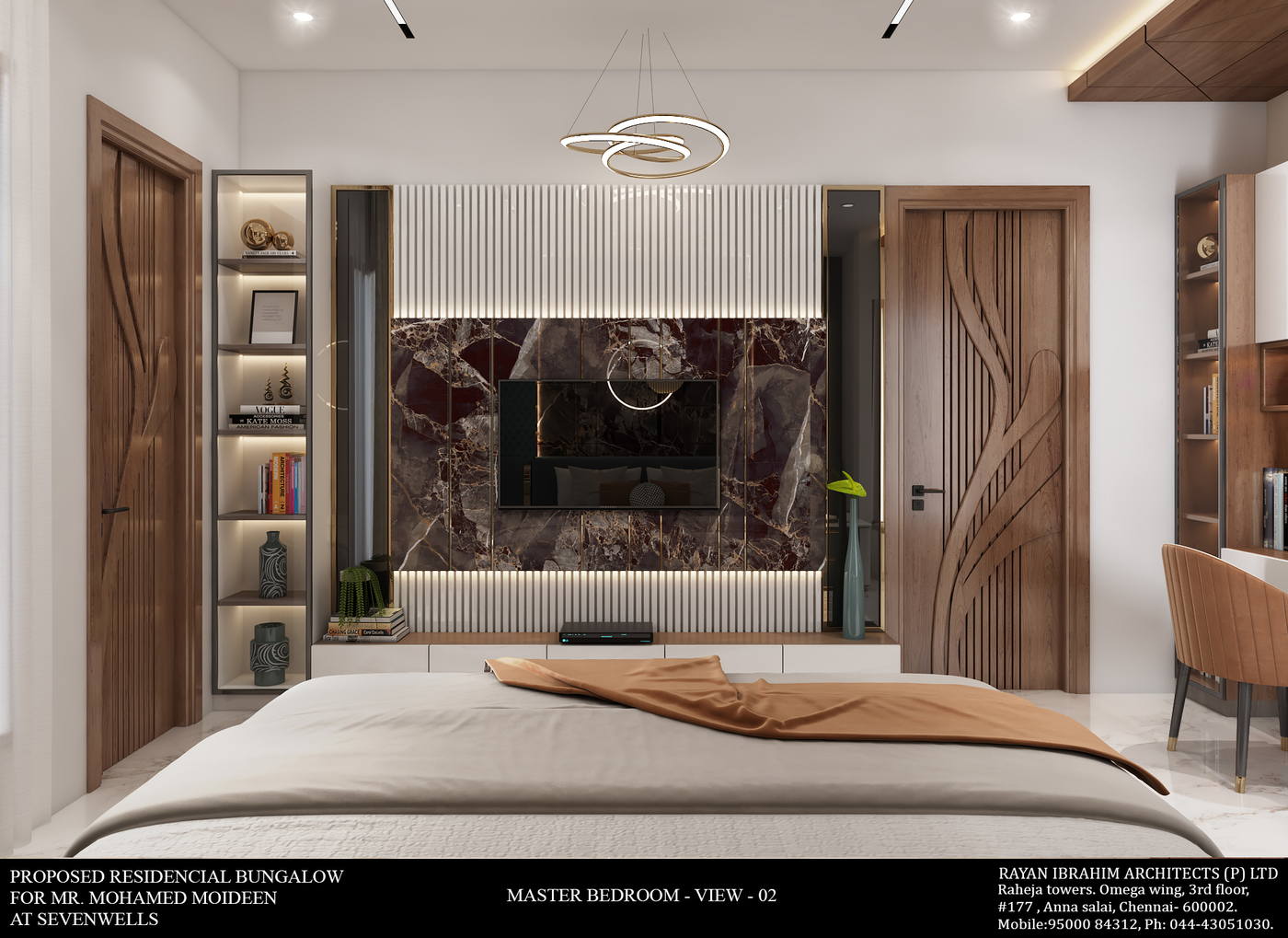 Firdous Residence, master bedroom
