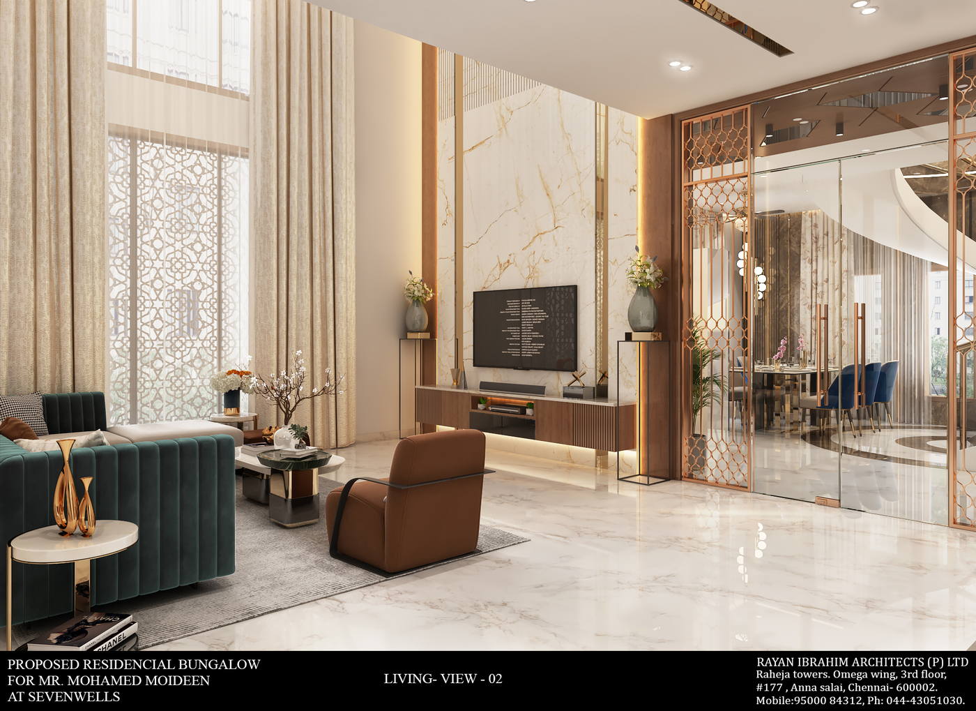 Firdous Residence, living