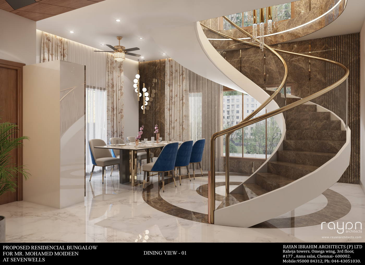 Firdous Residence, dining