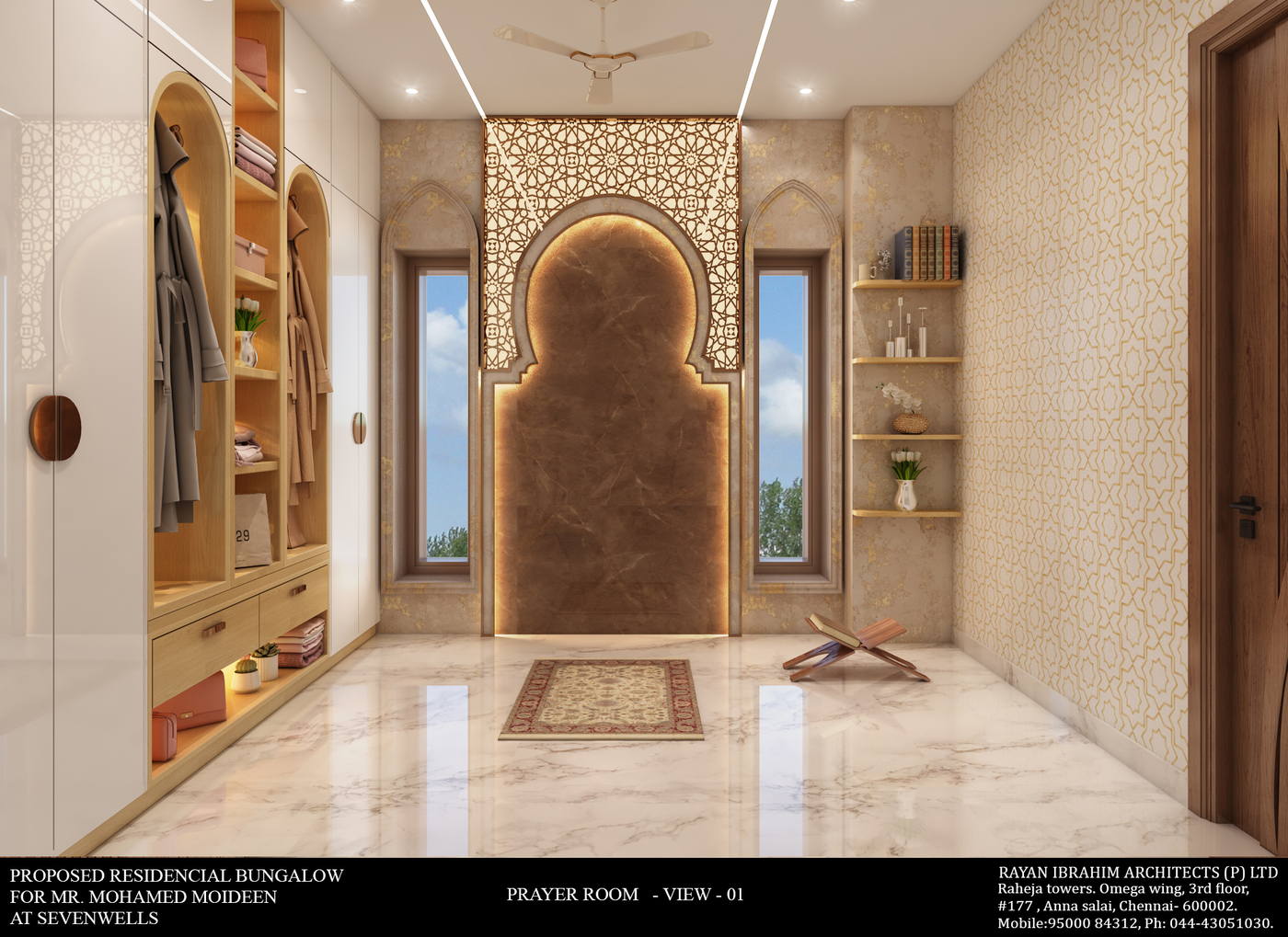 Firdous Residence, prayer room