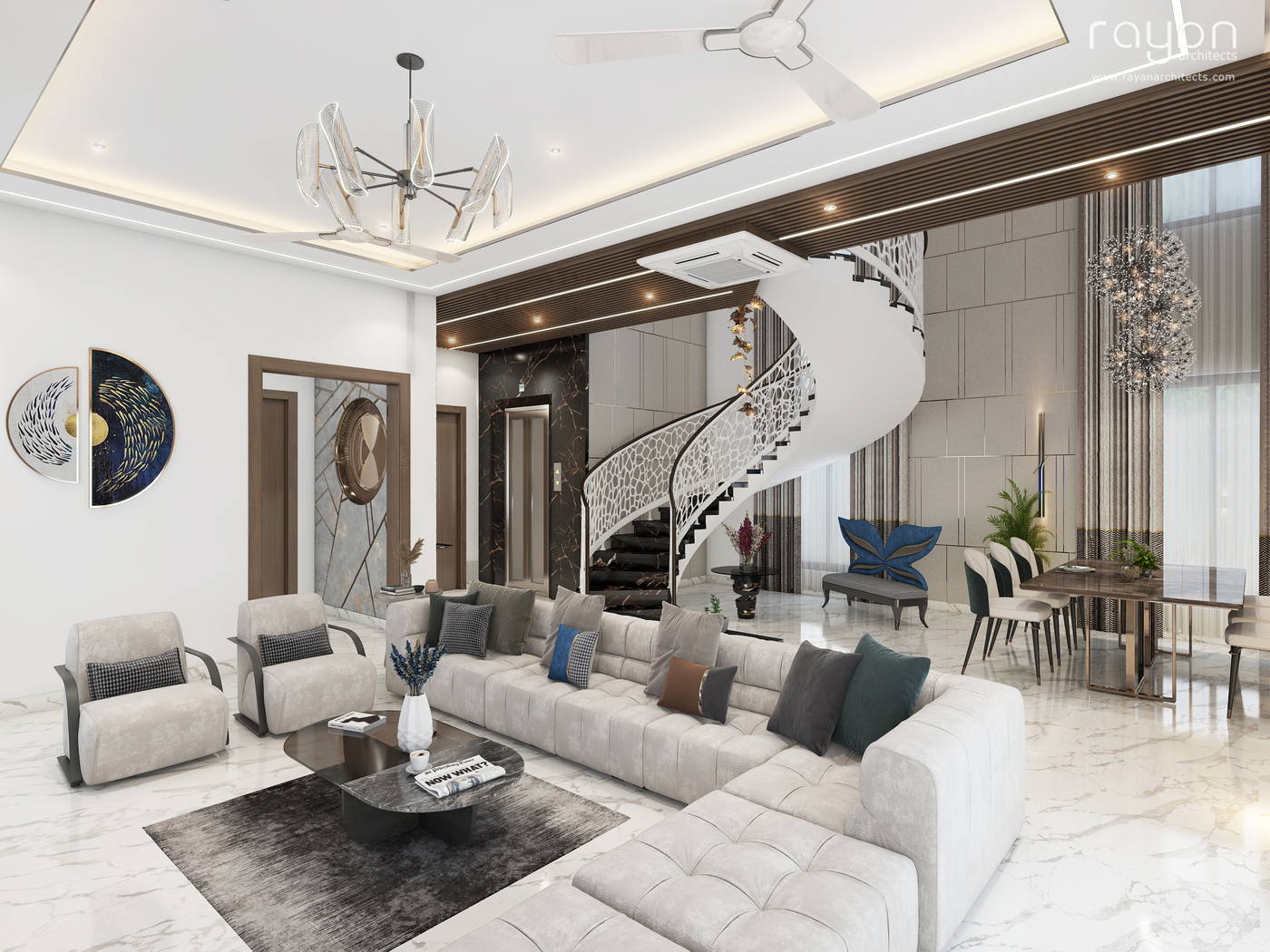 Irshad Residence, ground floor living