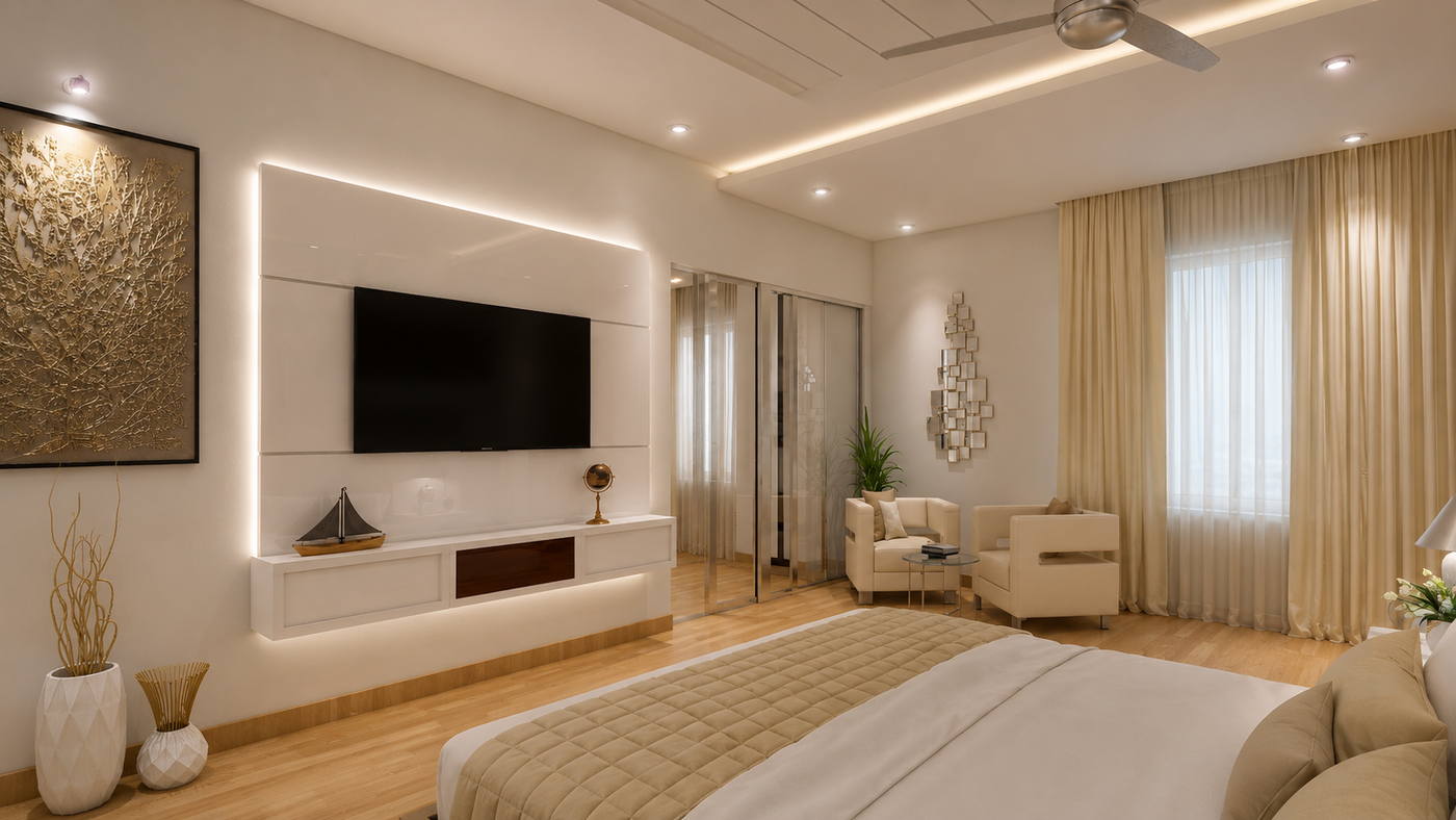 Lawrence Villa, bedroom