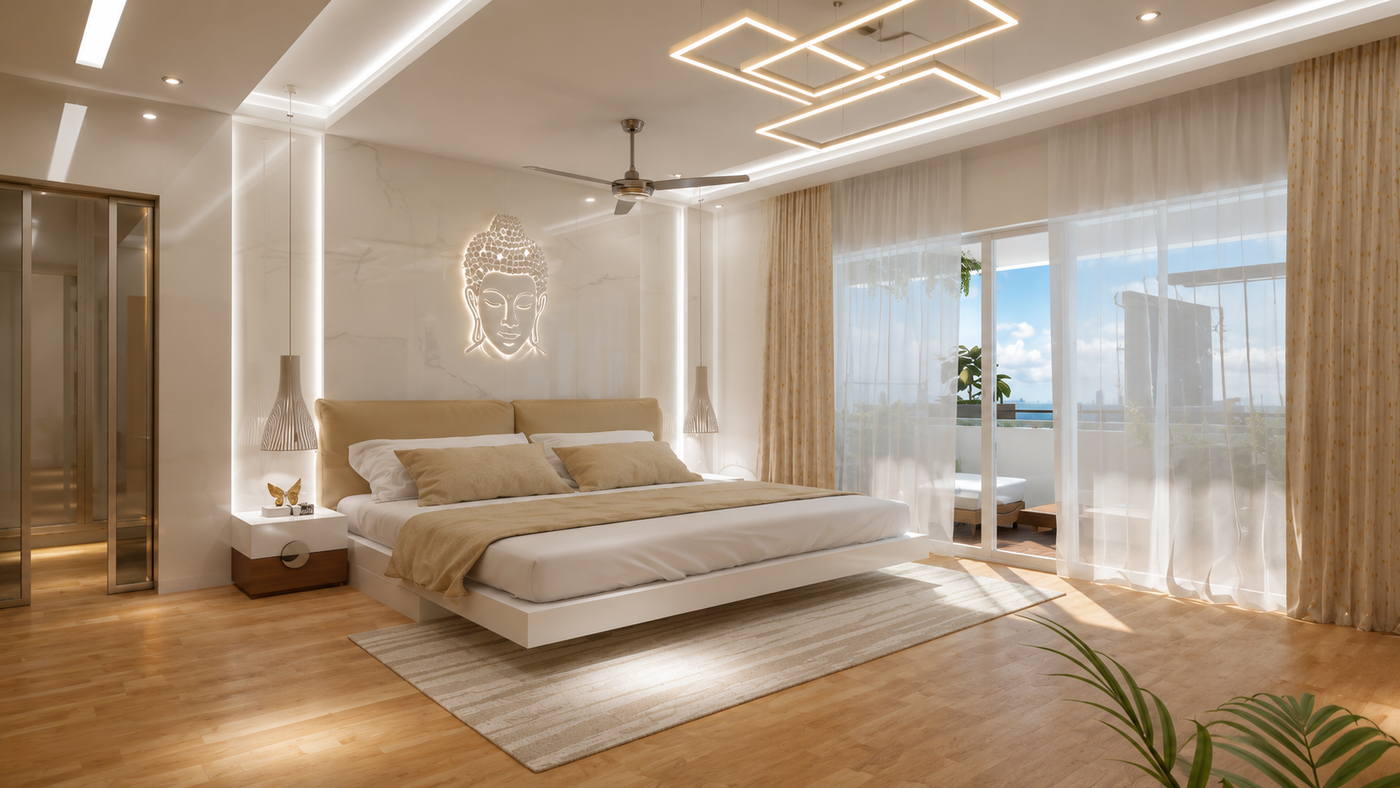 Lawrence Villa, bedroom