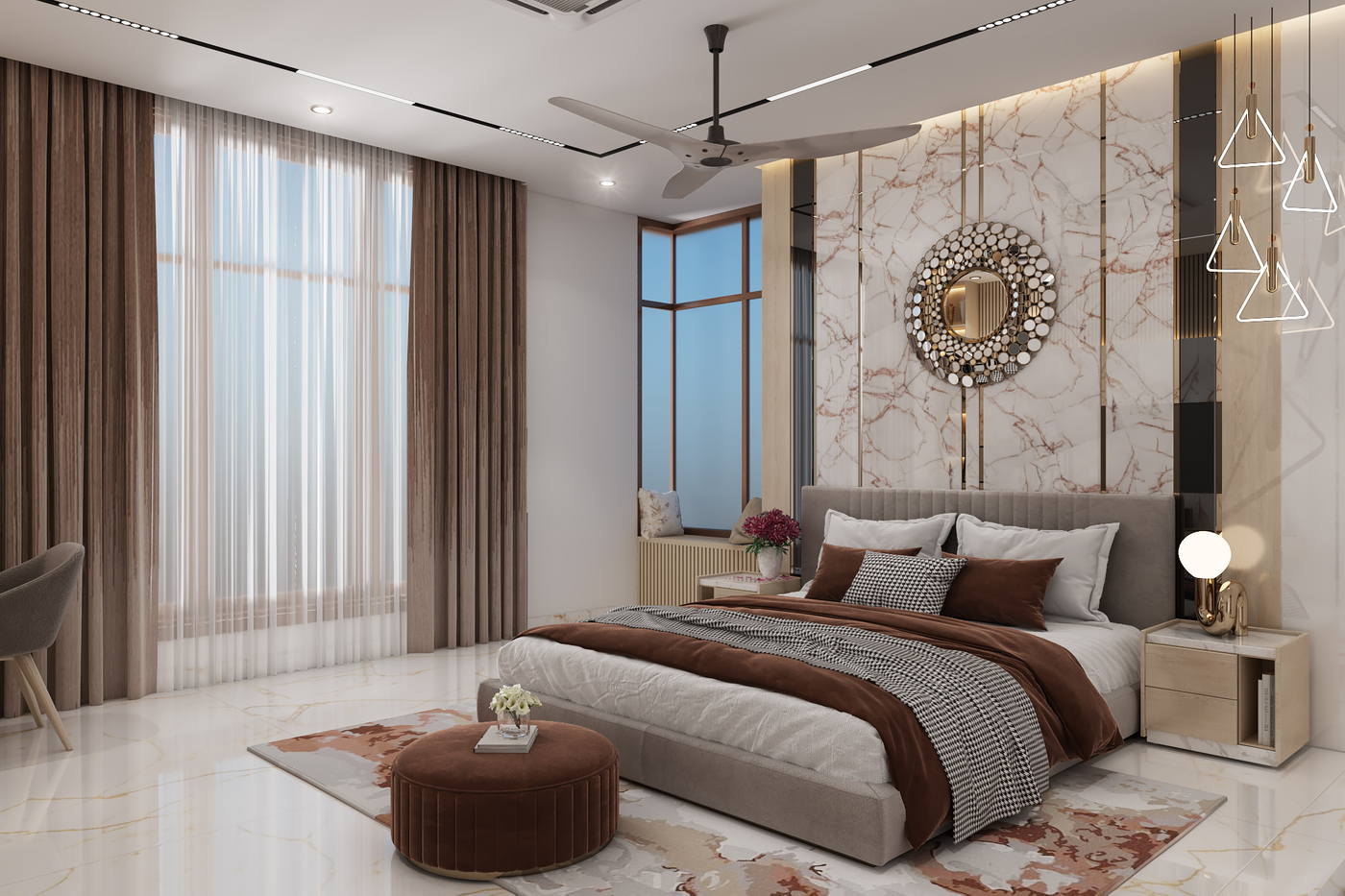 Madhan Residence, guest bedroom