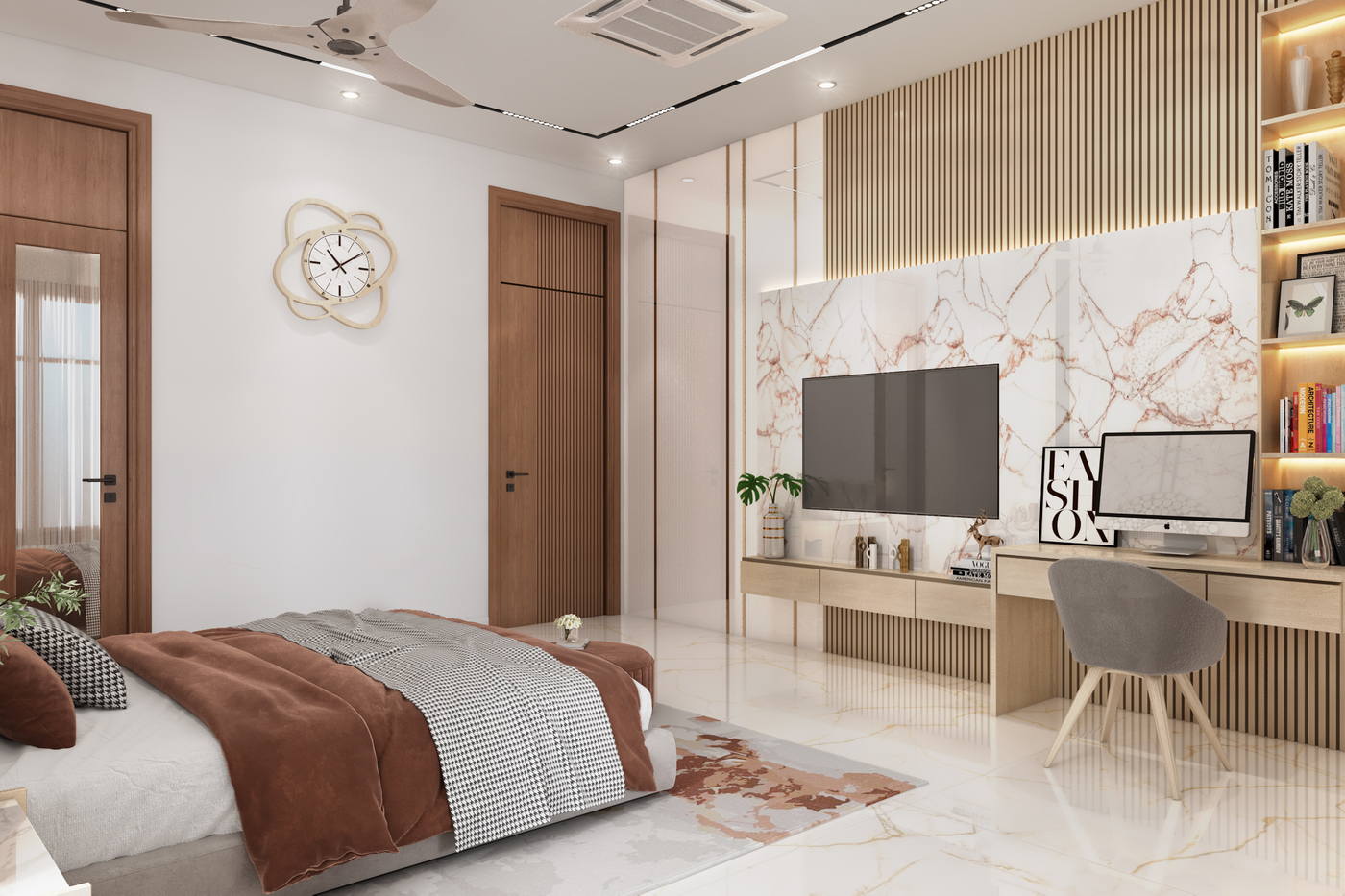 Madhan Residence, guest bedroom