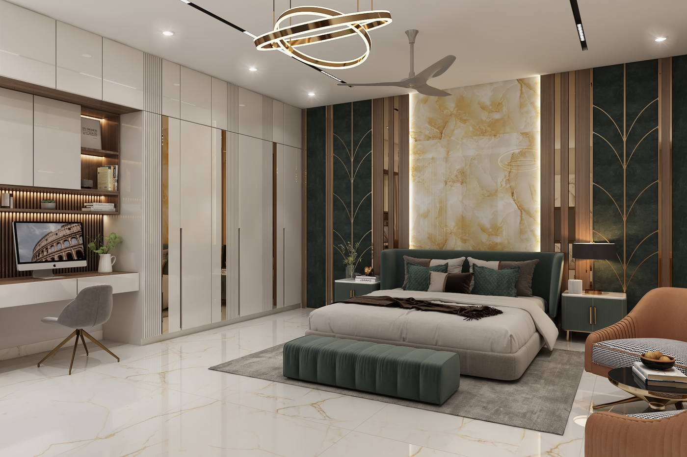 Madhan Residence, master bedroom