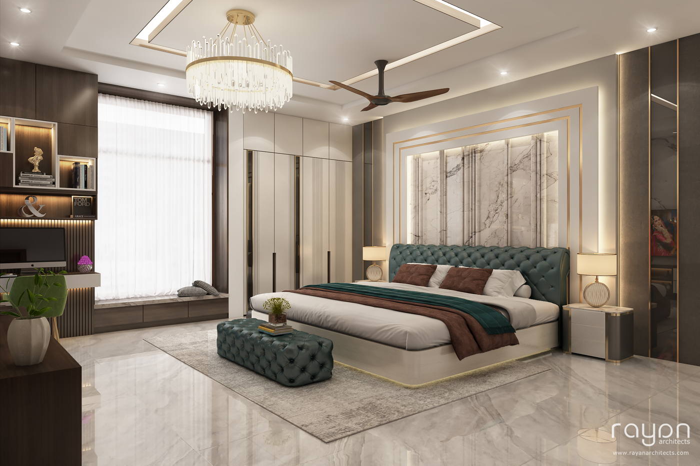 Madhan Residence, master bedroom