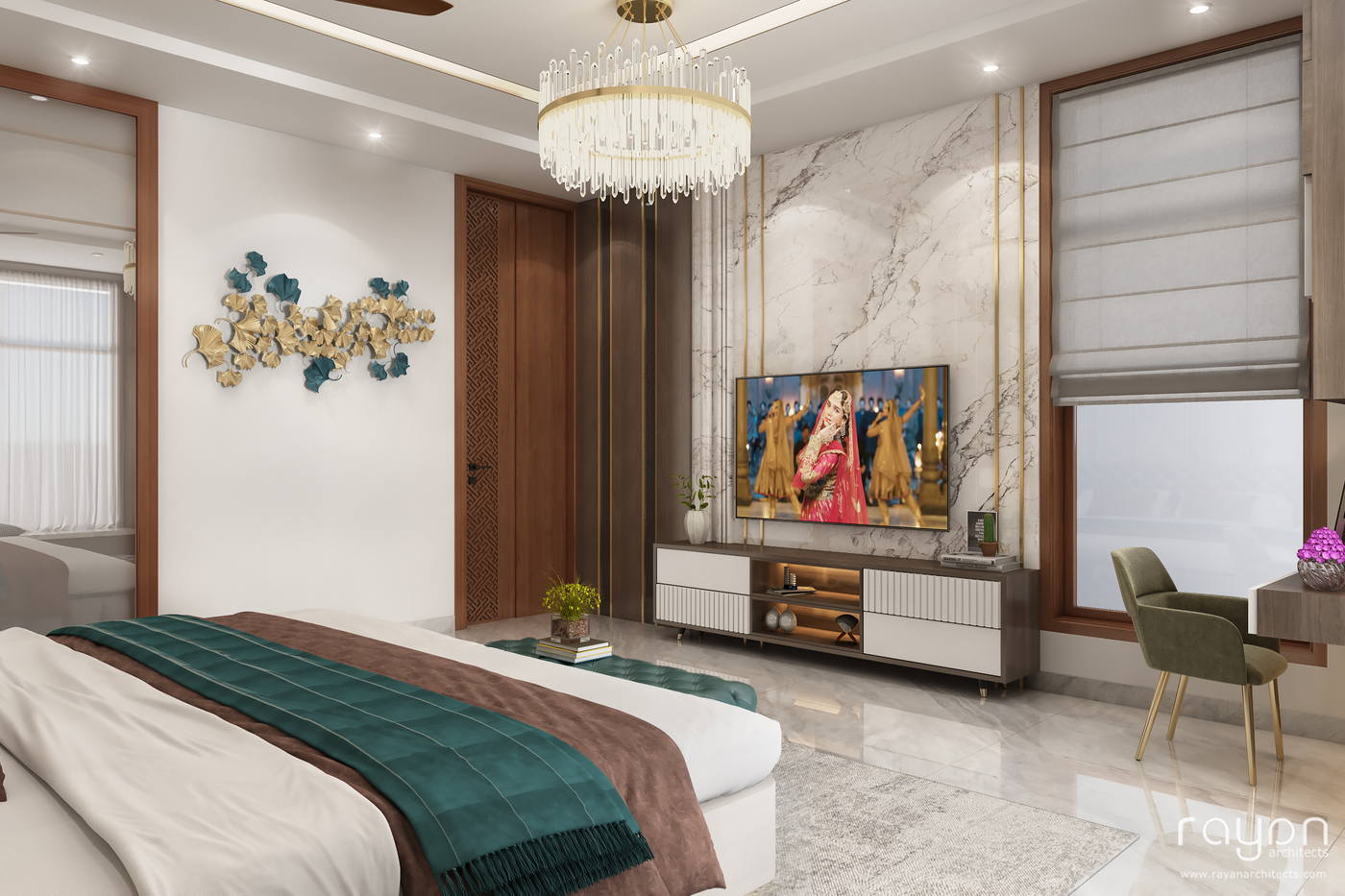 Madhan Residence, master bedroom