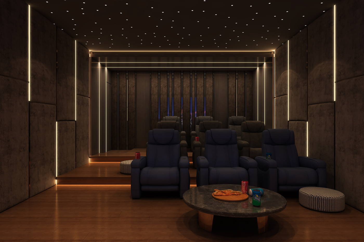 Madhan Residence, home theatre