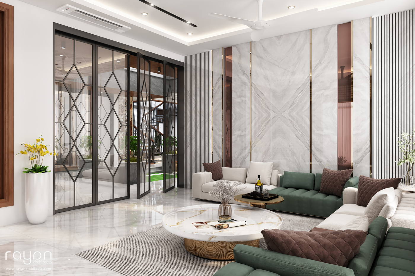 Madhan Residence, guest living