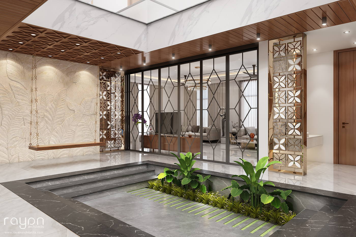 Madhan Residence, courtyard