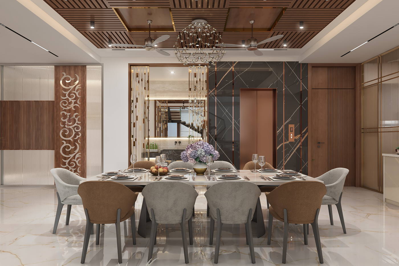 Madhan Residence, dining