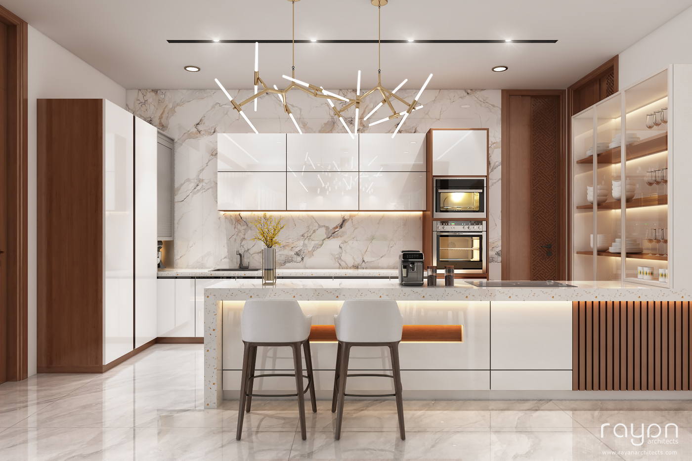 Madhan Residence, dry kitchen
