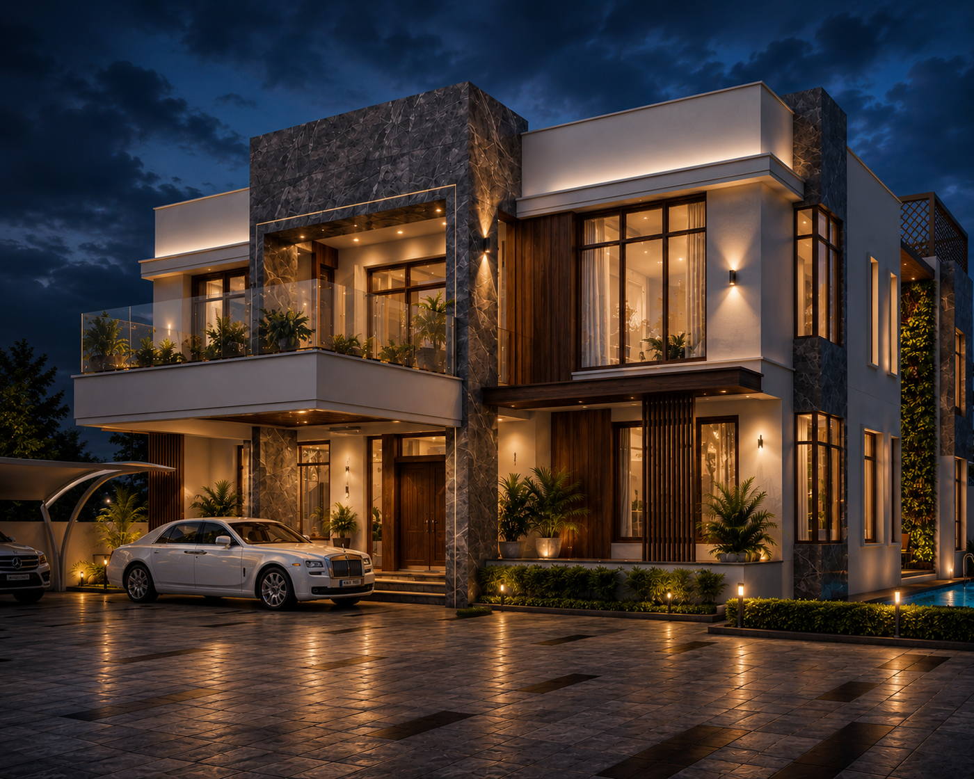 Madhan Residence, exteriors