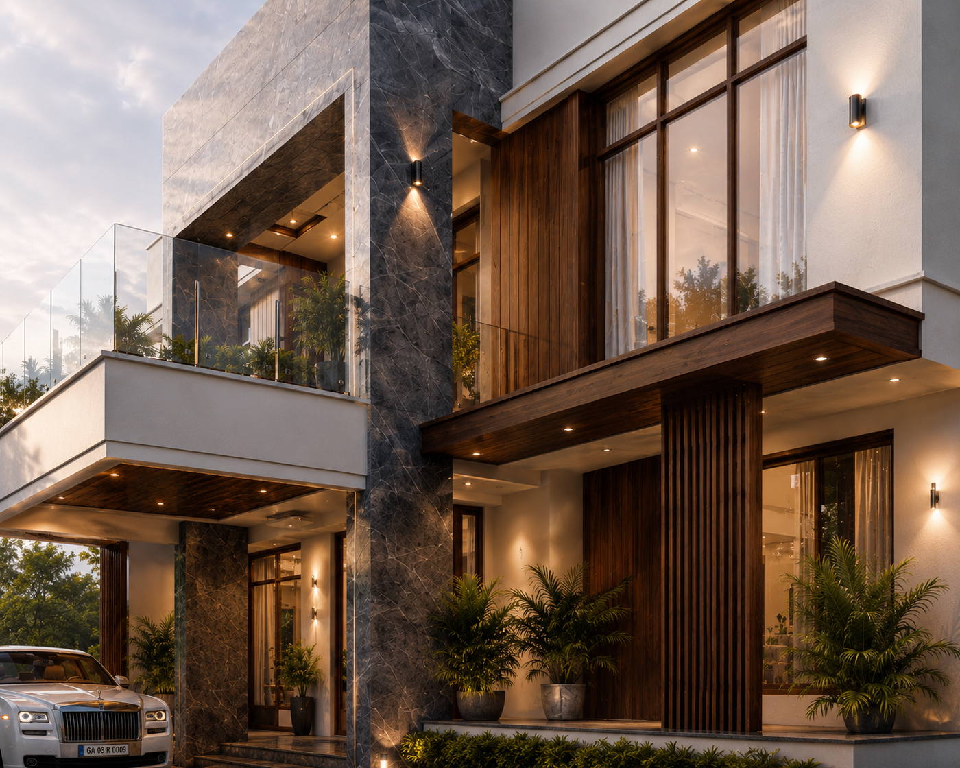 Madhan Residence, exteriors