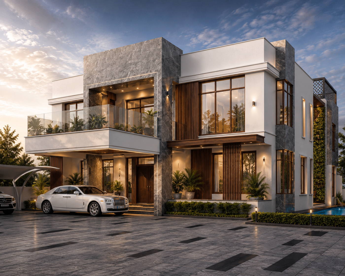 Madhan Residence, exteriors