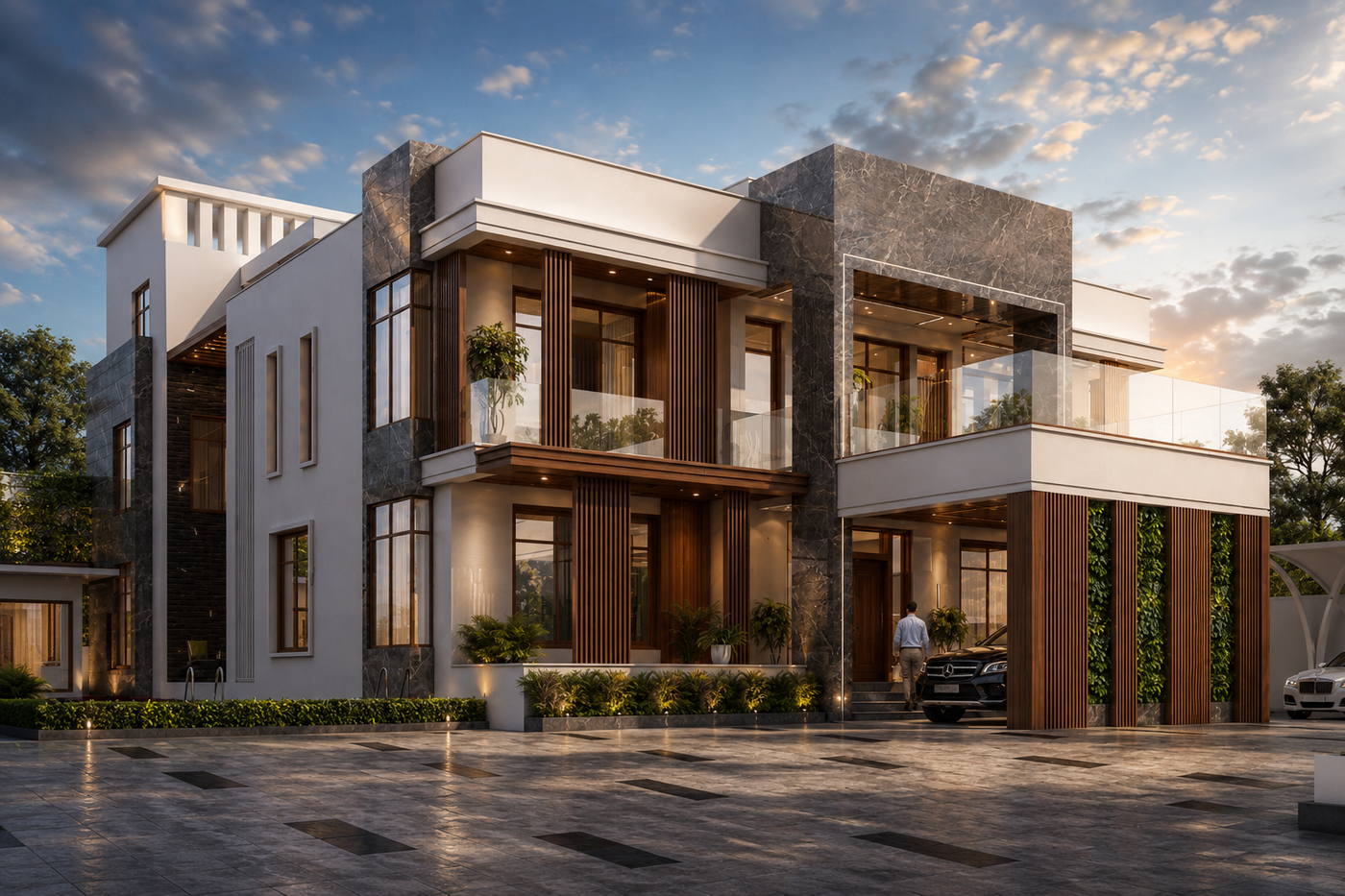 Madhan Residence, exteriors