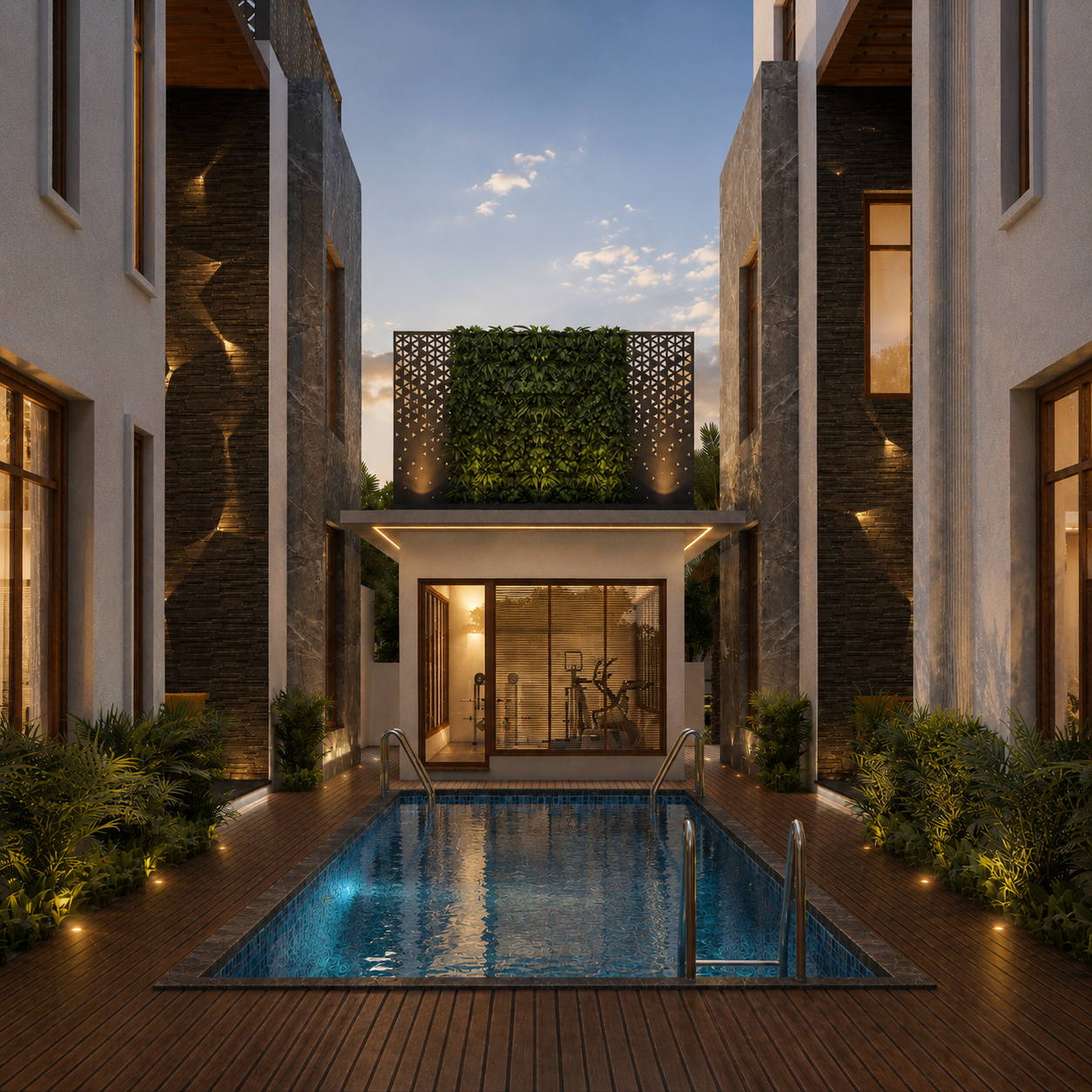 Madhan Residence, exteriors