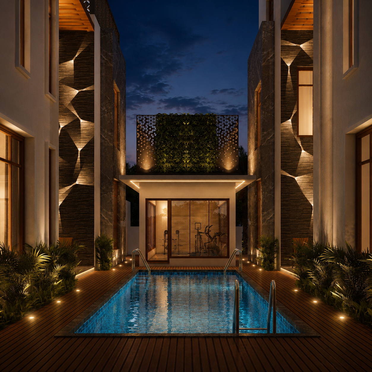 Madhan Residence, exteriors