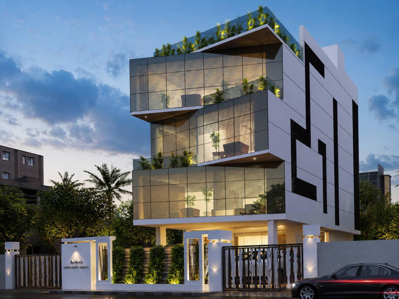 Murgadoos Office, Alwarpet, director arm evening view