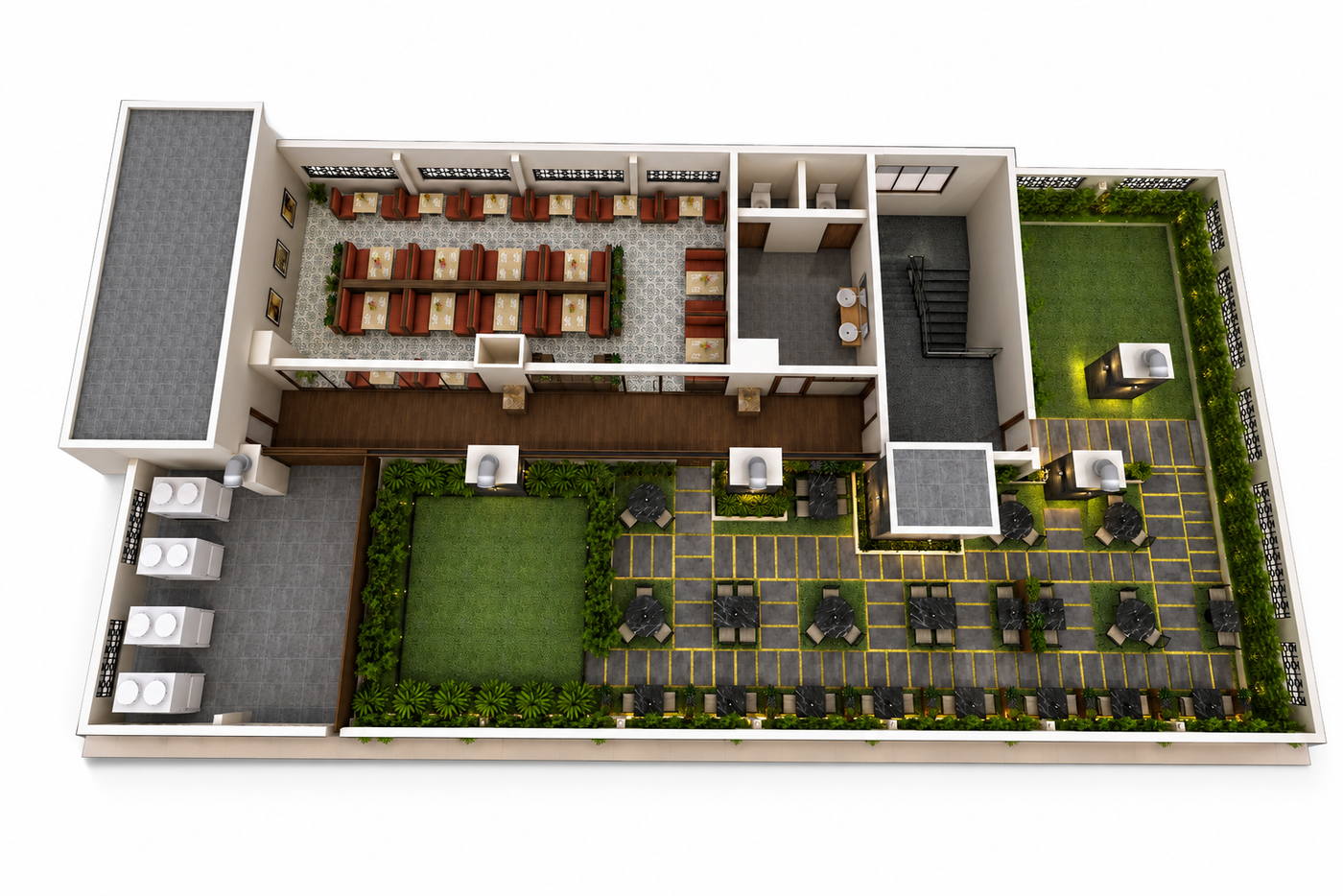 Ramratna Residency, off top restaurent plan