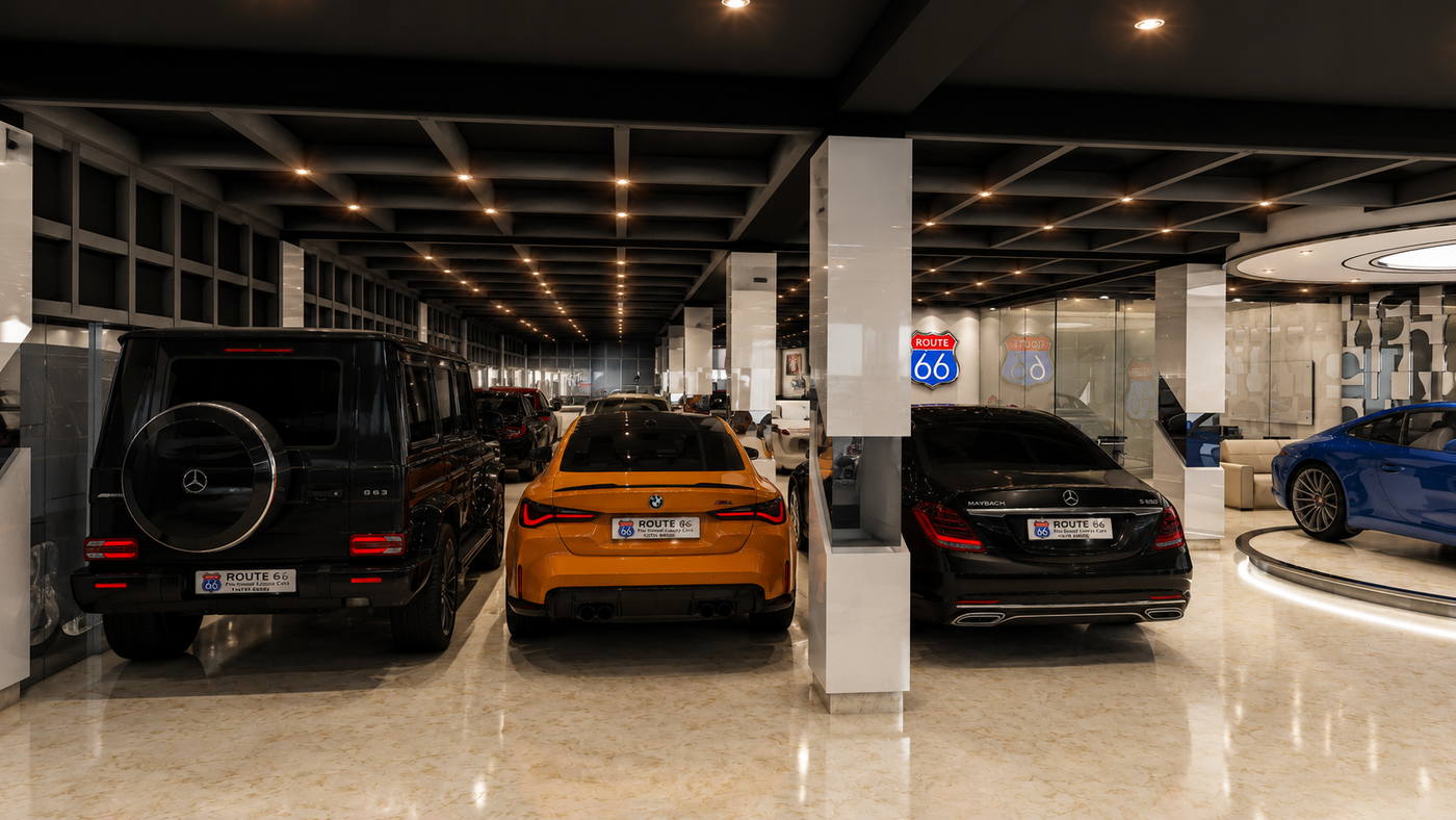 Route 66 Showroom, showroom interior