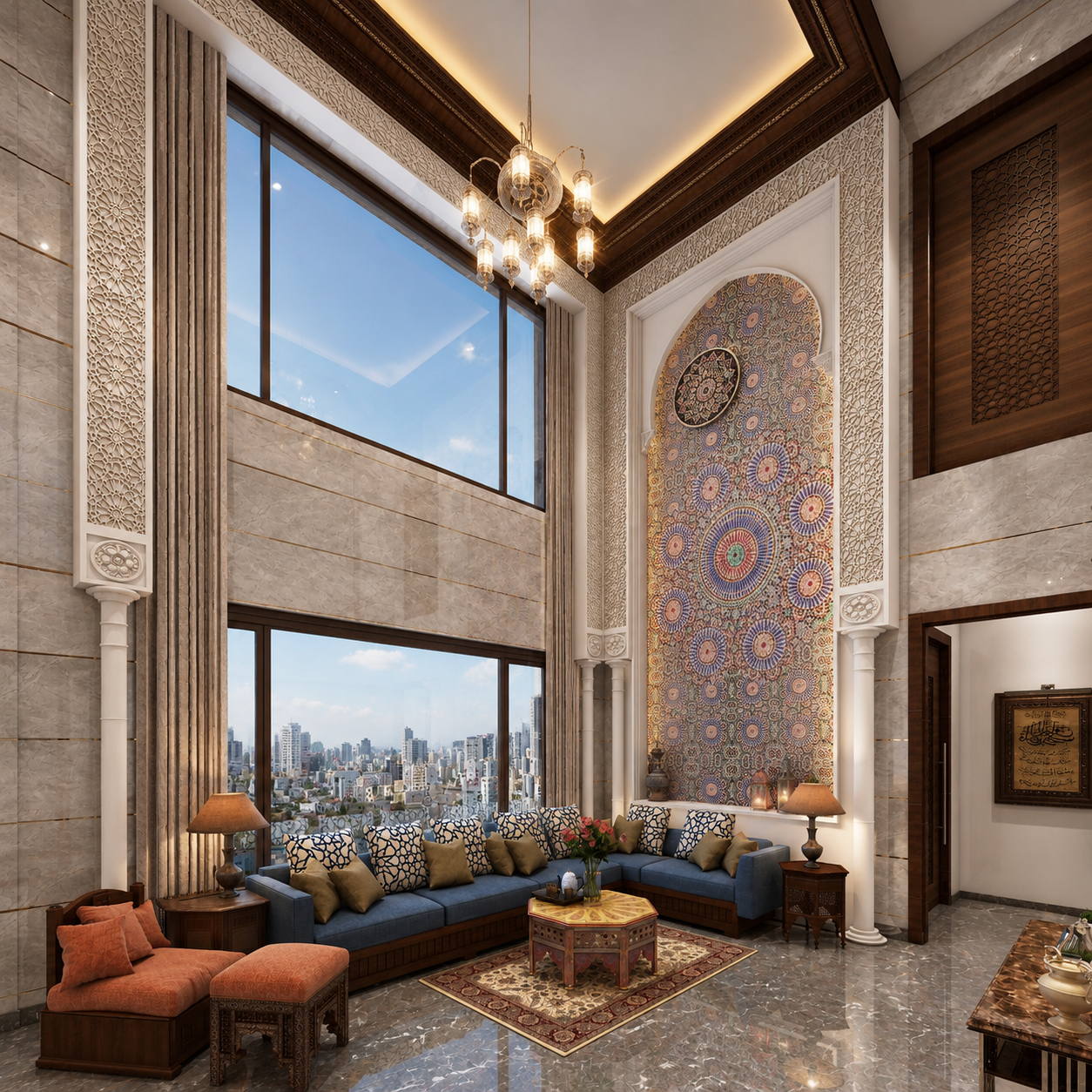 Sulaiman Residence, ground floor living room