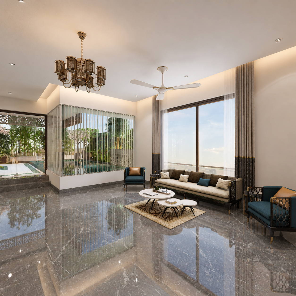 Sulaiman Residence, living room