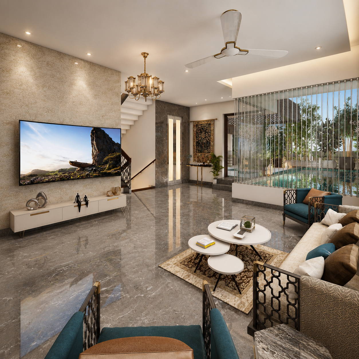 Sulaiman Residence, living room