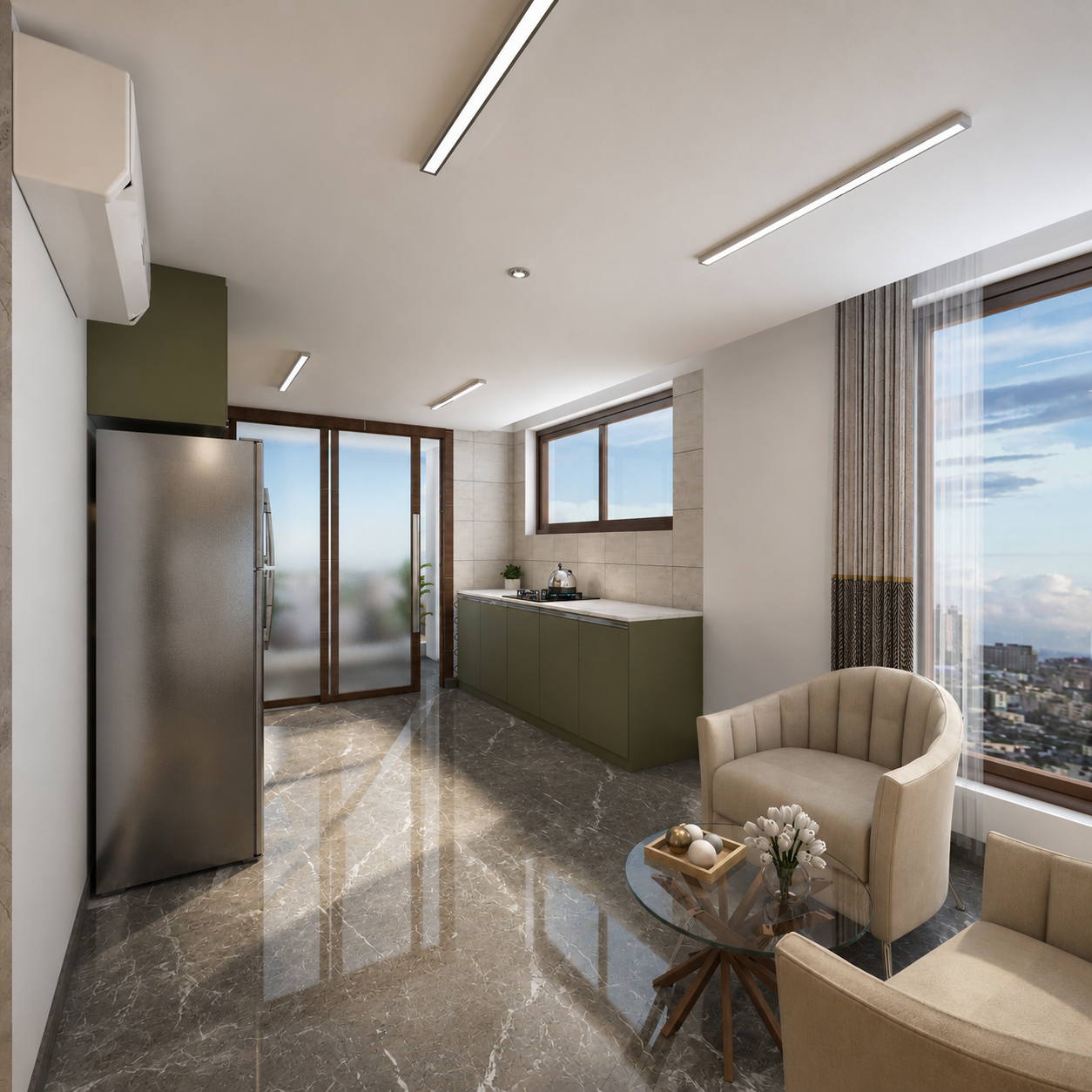 Sulaiman Residence, second floor kitchen
