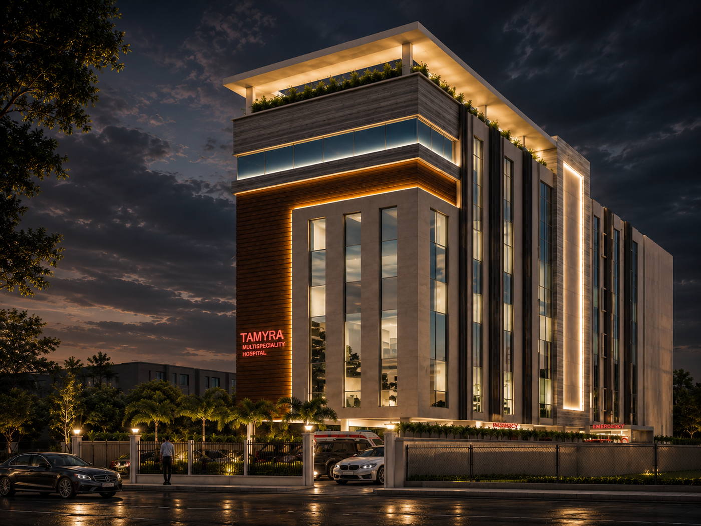 Tamyra Clinic, night view