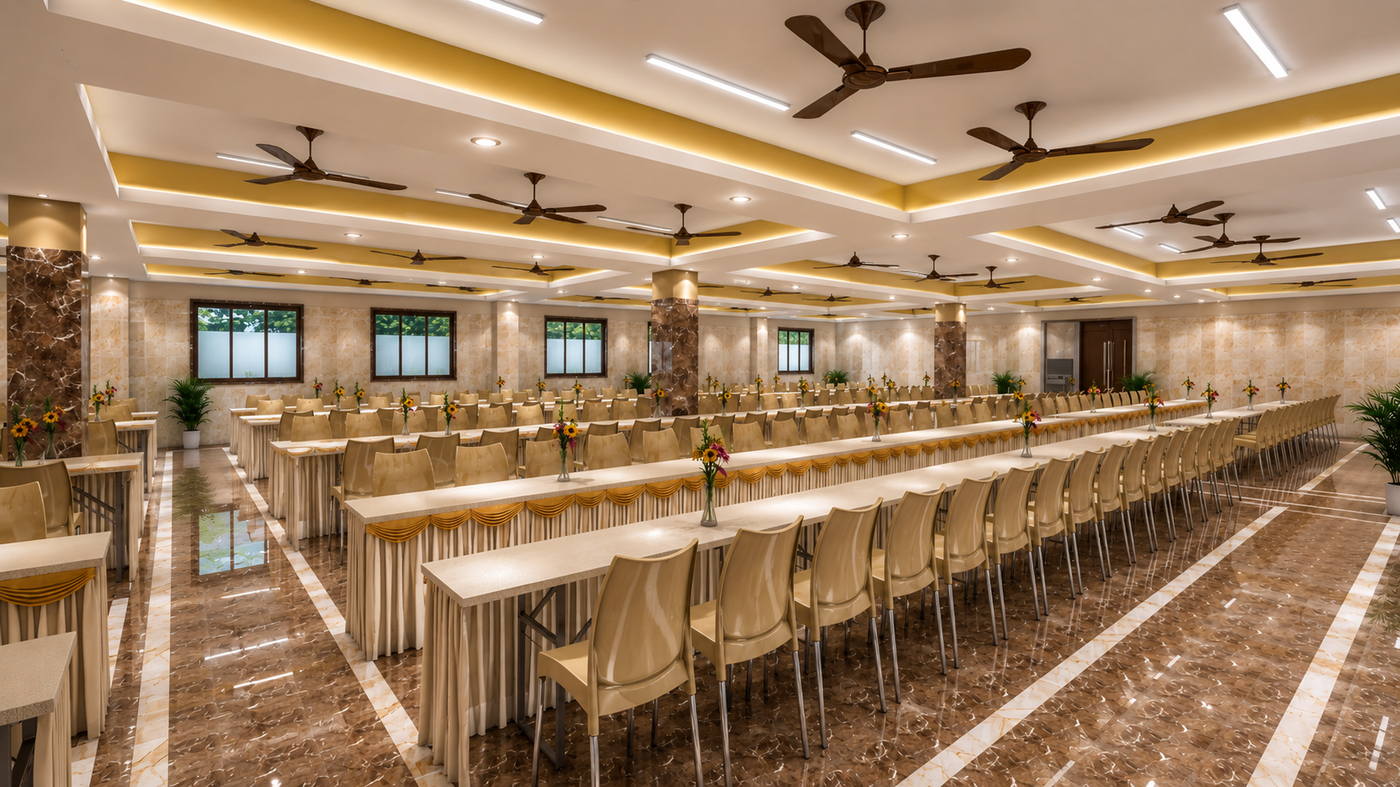 Tiruttur Community Hall, ground floor dining